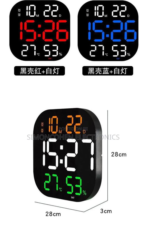 Hd Large Digital Clock With Multiple Display - thumbnail 2
