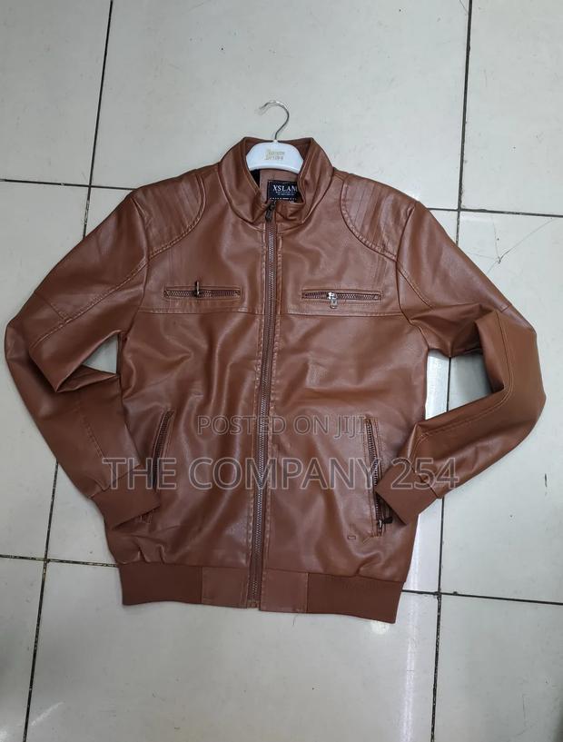 Quality Official Business Leather Plain Jacket in Stock