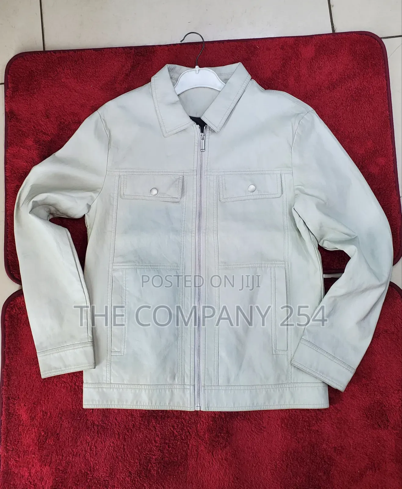 Quality Official Business Leather Plain Jacket in Stock