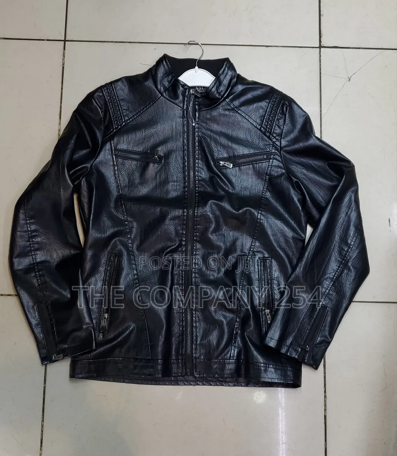 Quality Official Business Leather Plain Jacket in Stock