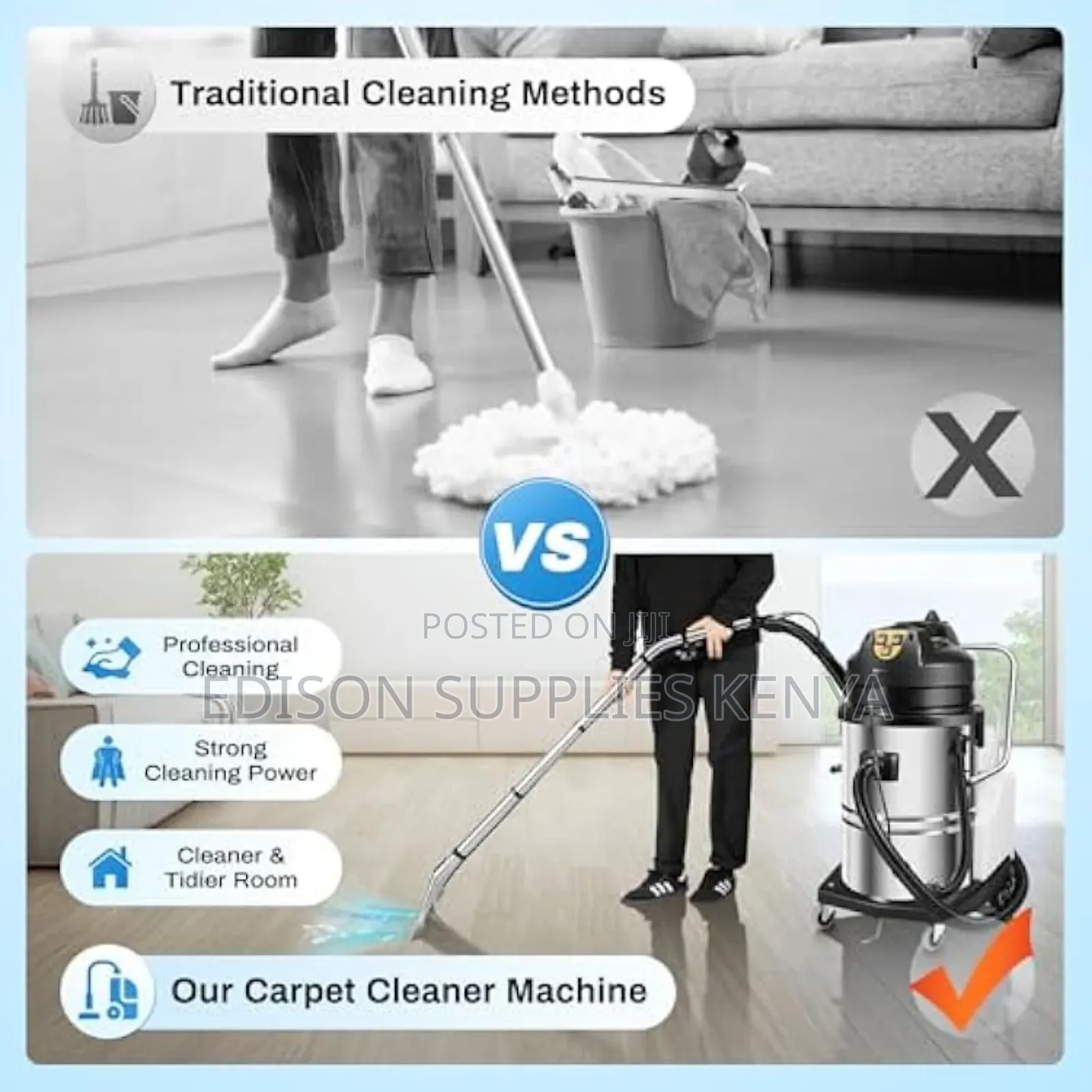 Spray Extractor Vacuum Cleaner 40 Litres Carpet Cleaner