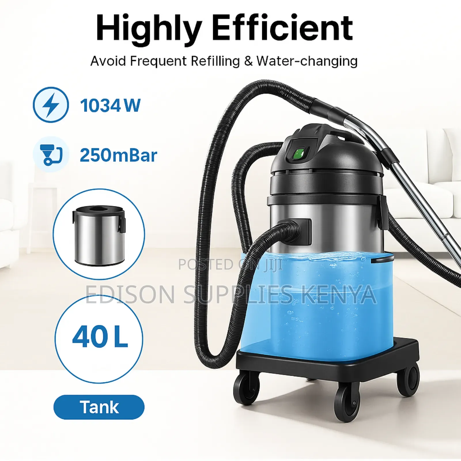 Spray Extractor Vacuum Cleaner 40 Litres Carpet Cleaner