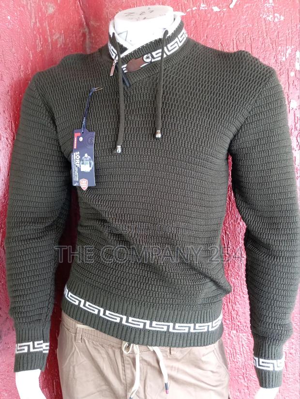 Quality Fuzzy Round Neck Designer Warm Quality Sweaters - thumbnail 4
