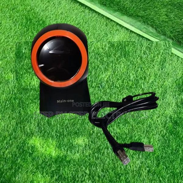Shockproof 2d Desktop Round Table Mount Barcode Scanner - main view