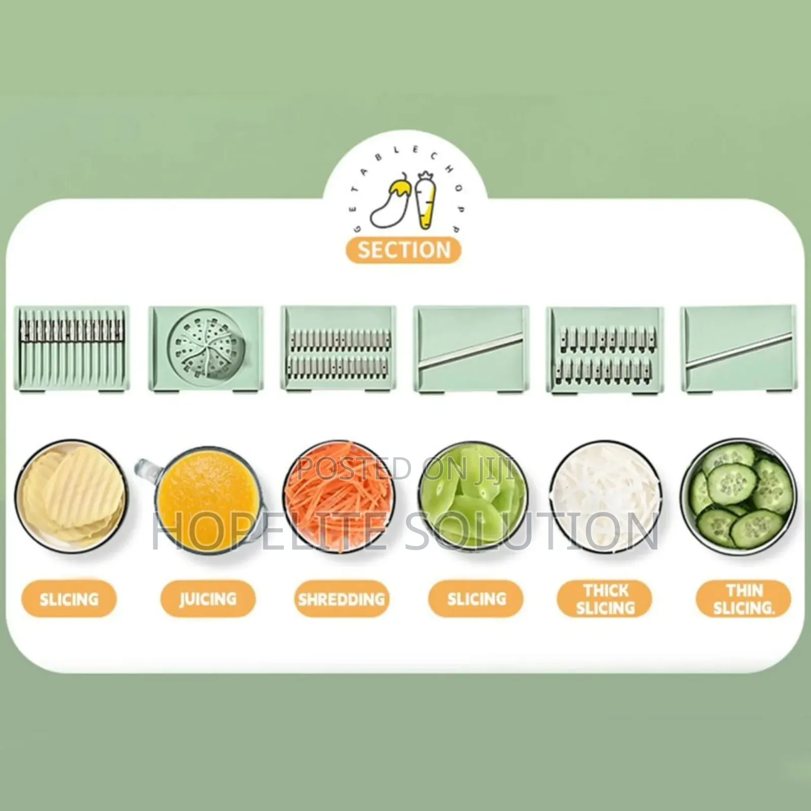 8pcs Salad Spinner With Vegetables Chopper