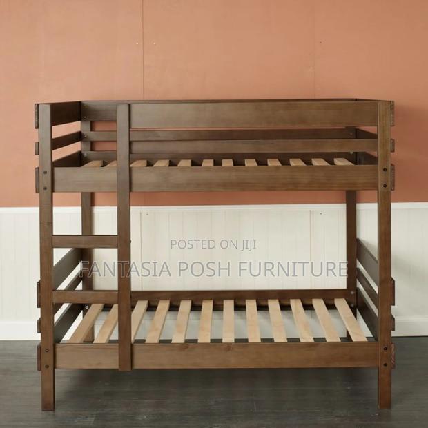 3.5x6 New Wooden Double Decker Bed - Free Delivery