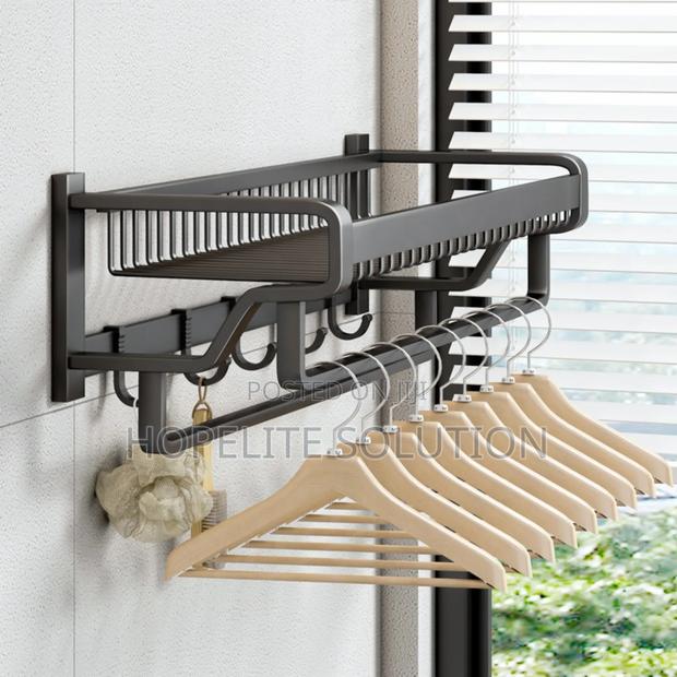 Bathroom Wall Mounted Towel Rack - thumbnail 4
