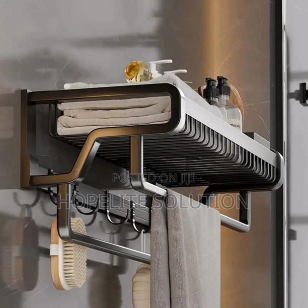Bathroom Wall Mounted Towel Rack - thumbnail 5