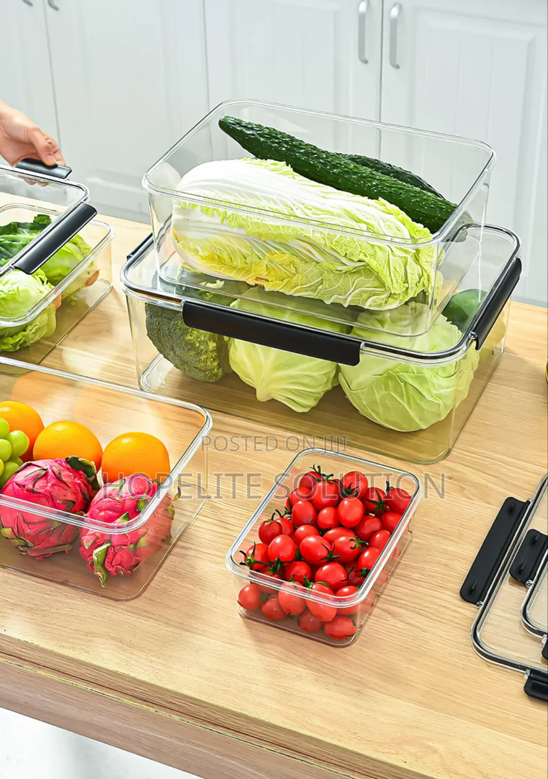 Large Capacity Transparent Food Containers