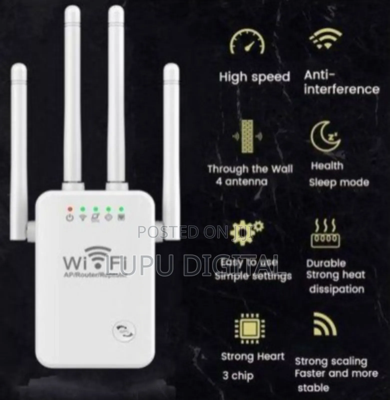 300m Wifi Repeater Wireless-N Wifi Extender Signal Amplifier