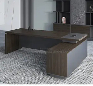 Office Desk:1800mm Premium Solid Wood Business Desk