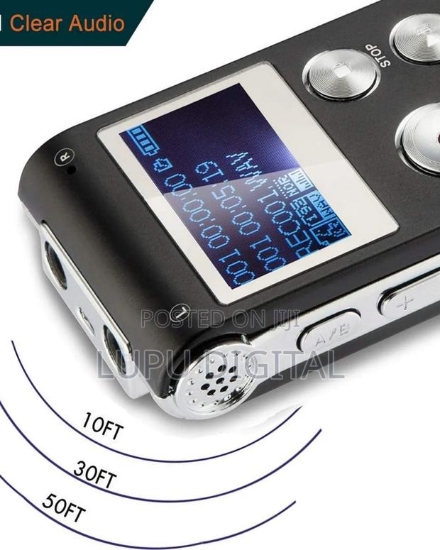 8gb Digital Voice Activated Recorder With Playback Portable - thumbnail 2