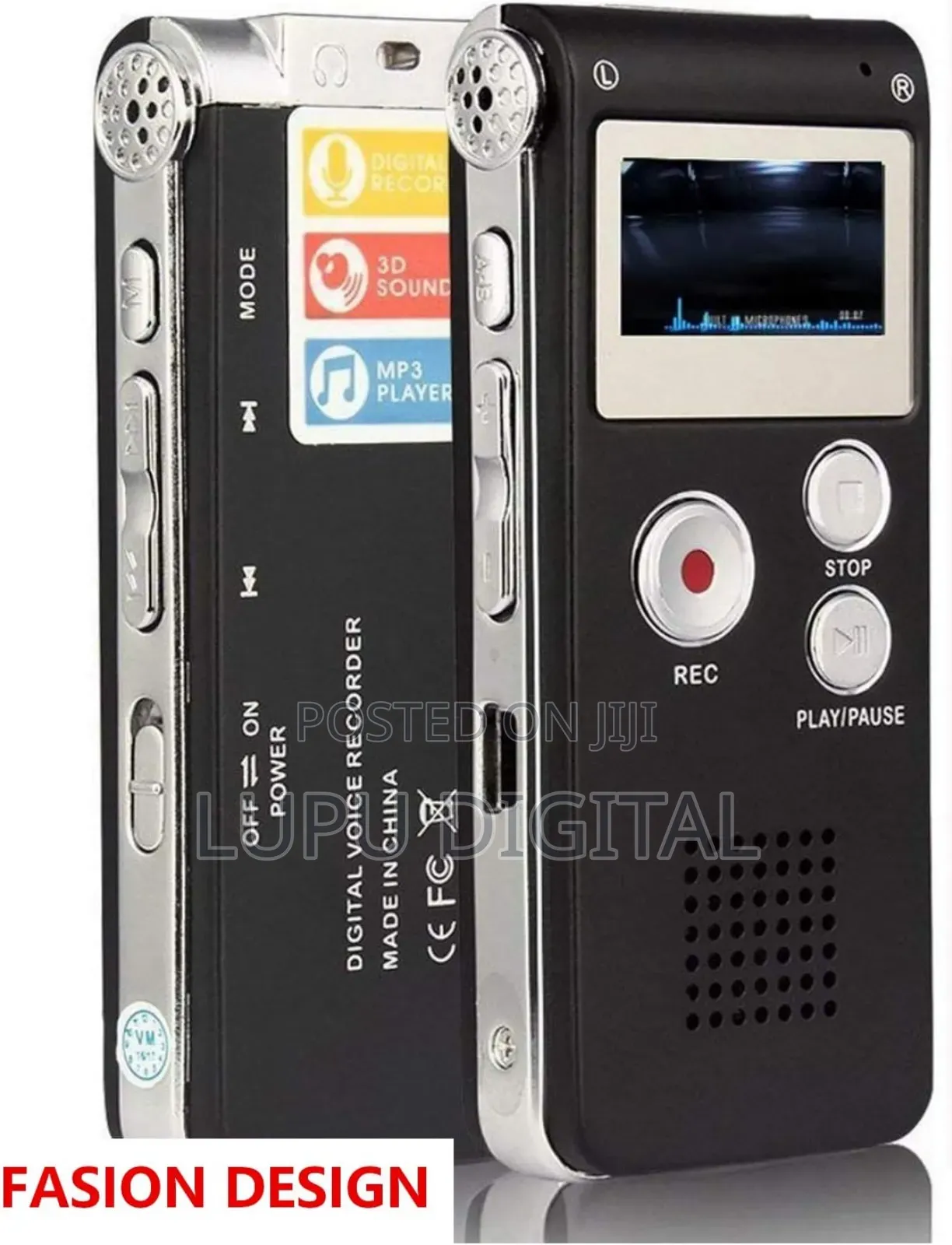 8gb Digital Voice Activated Recorder With Playback Portable
