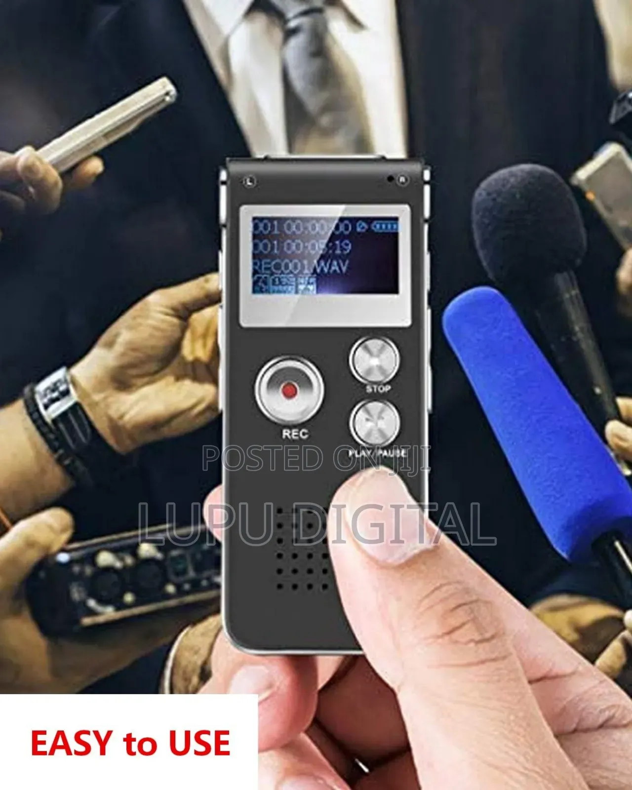 8gb Digital Voice Activated Recorder With Playback Portable