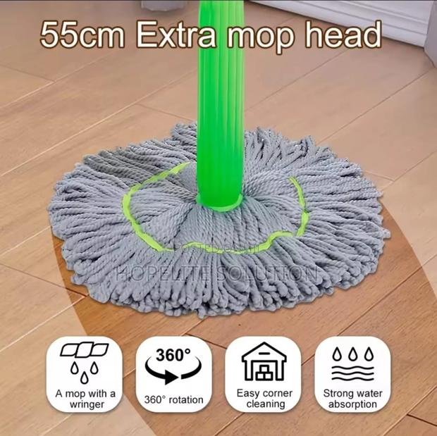 Wringing Bamboo Twist Mop - thumbnail 2