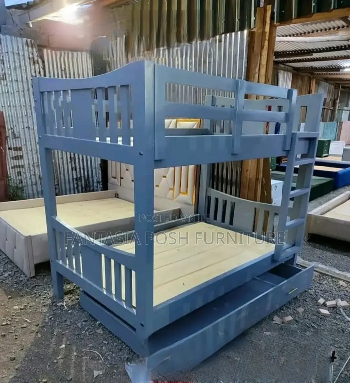4 by 6 New Style Double Decker Bed - With Drawers