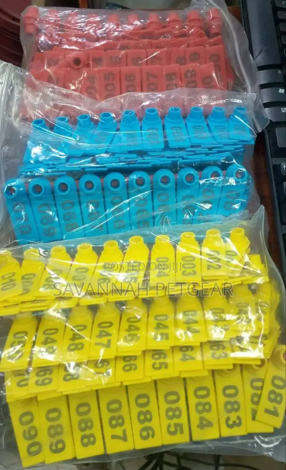 Numbered Animal Identification Slim Tags Available at 25/-