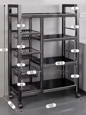 Strong Metallic Kitchen Rack