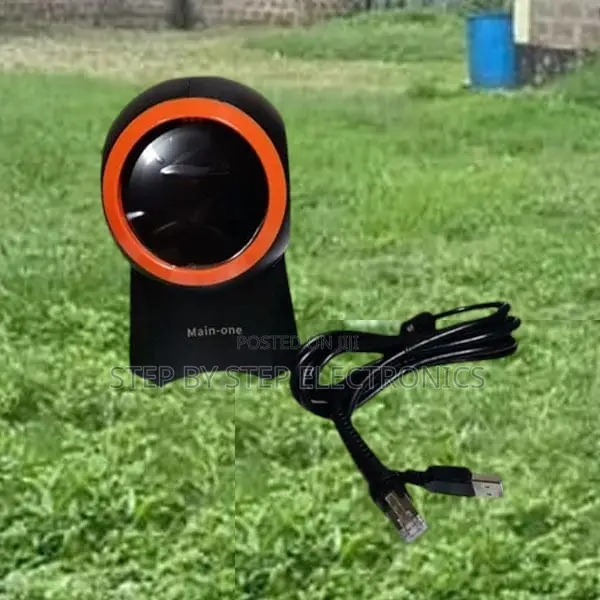 Light Weight 1d/2d Desktop Round Table Mount Barcode Scanner