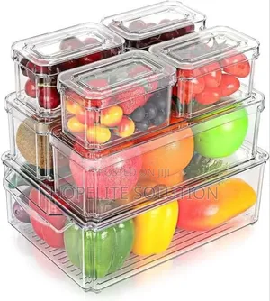 7 PCS Stockable Fridge Container