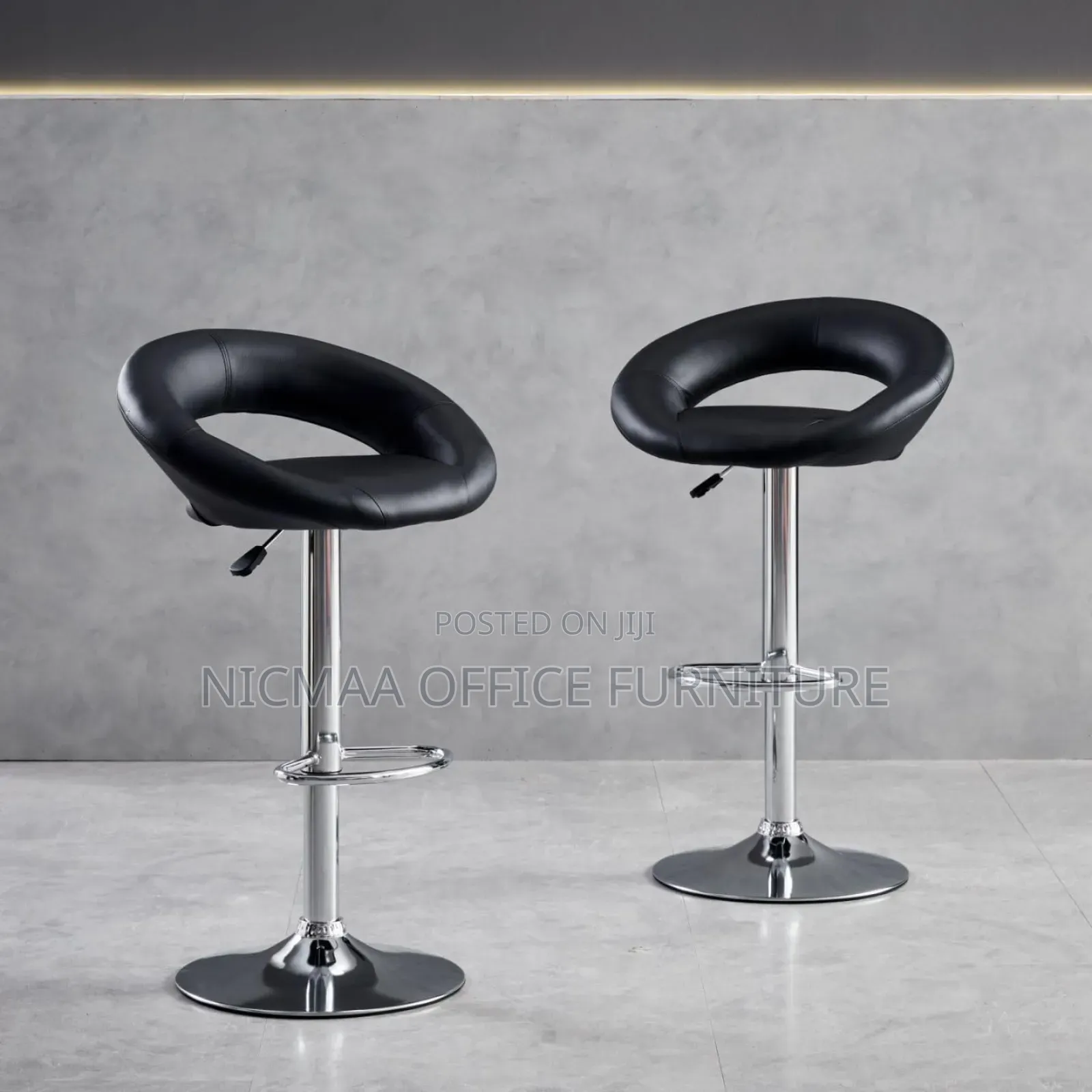 Leather Padded Modern Counter Stool