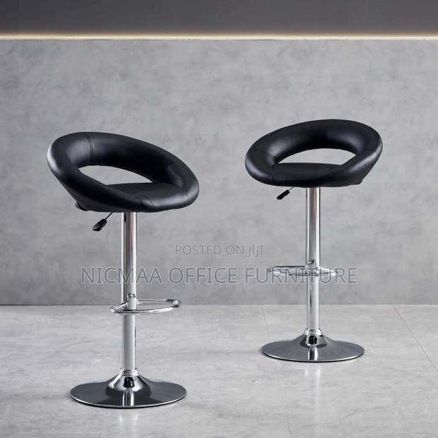 Leather Padded Modern Counter Stool - thumbnail 2