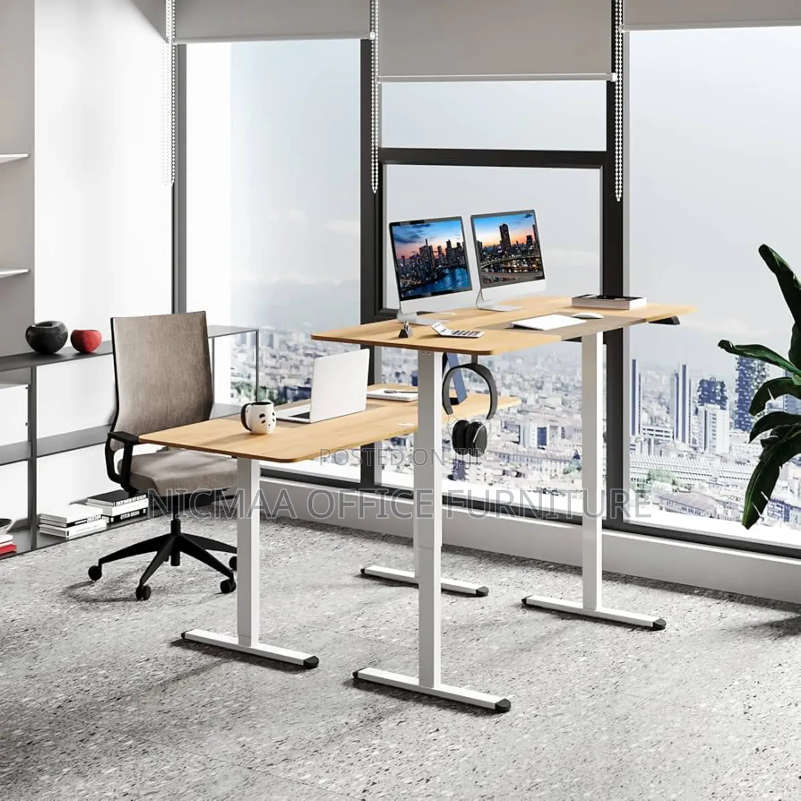 Medimall Electronic Sit and Stand Desk