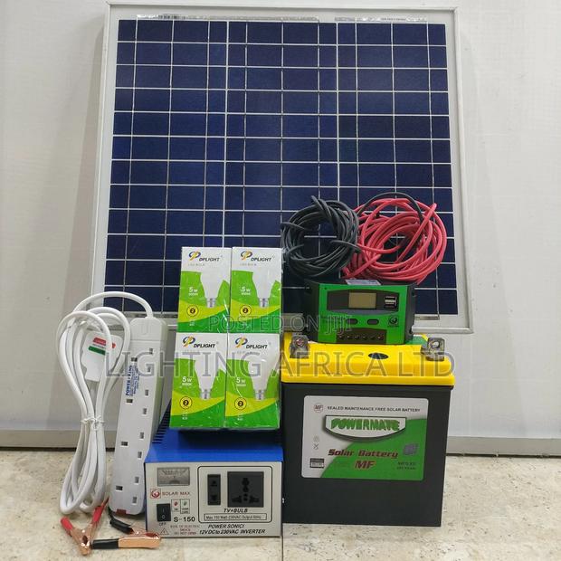 60w Lighting Africa Home Kit + 35ah Mf Solar Battery