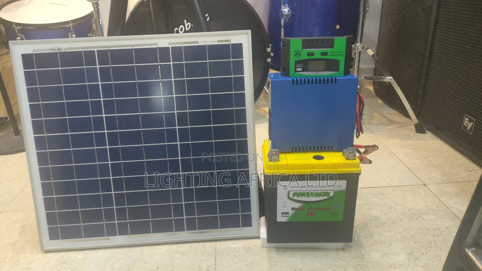 60w Lighting Africa Home Kit + 40 Ah Mf Solar Battery
