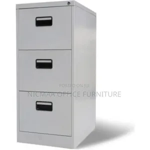 Steel Vertical Lockable 3-Drawer Cabinet With Handle