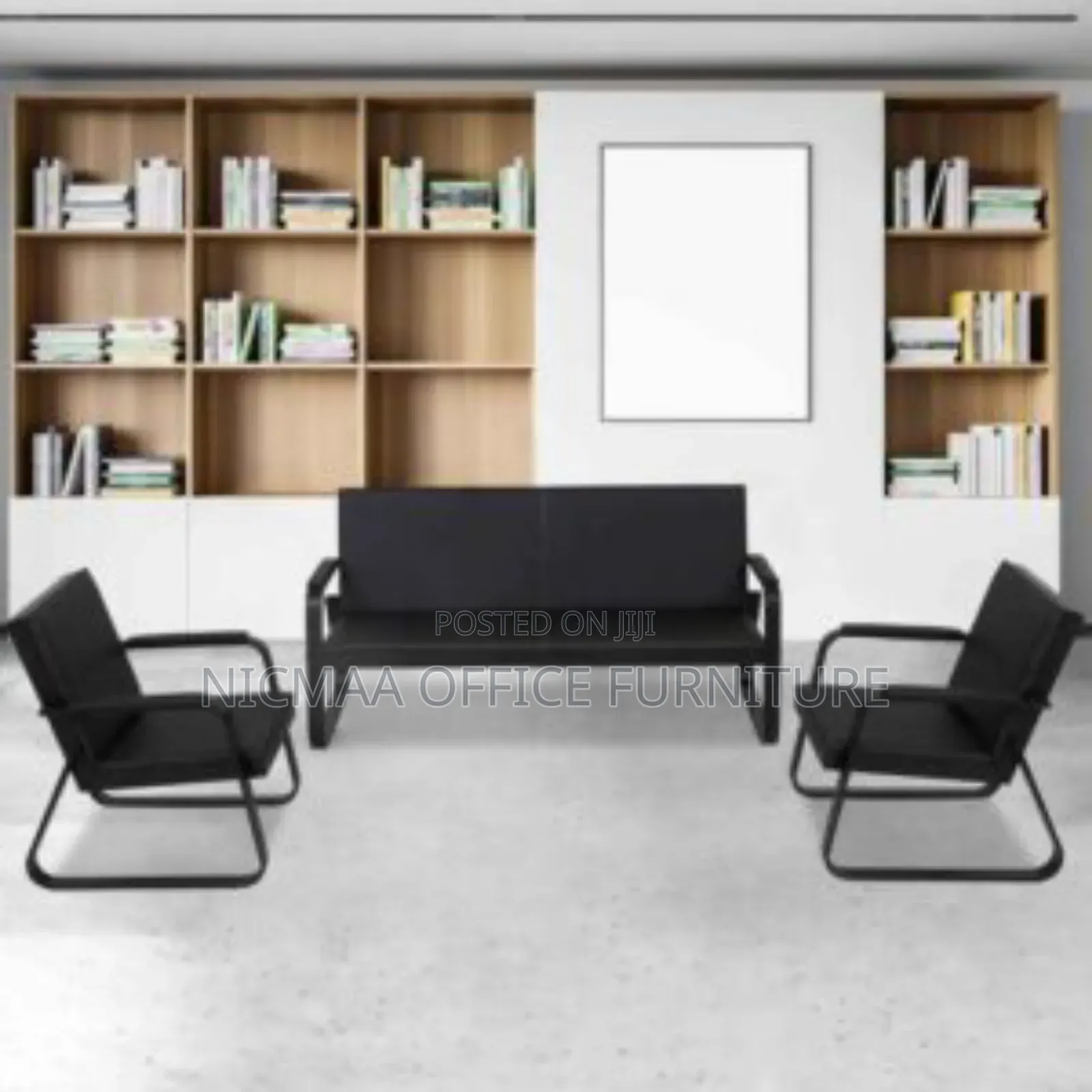 Robust 5-People Sofa Set With Premium Leather Finish