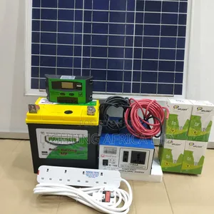 Sun Power 100w Lighting Africa Special Home Kit + 35ah Mf Battery