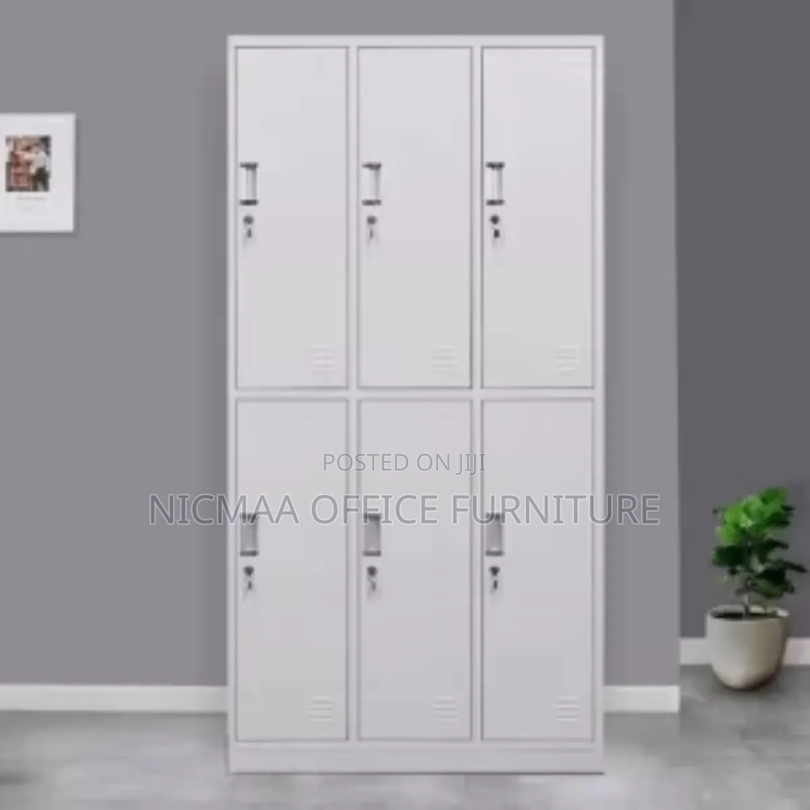 6-Locker Steel Storage Cabinet