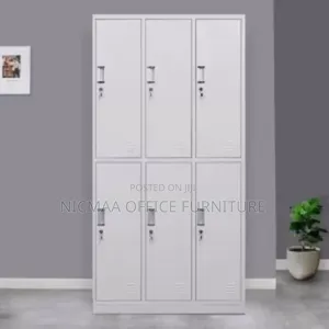 6-Locker Steel Storage Cabinet