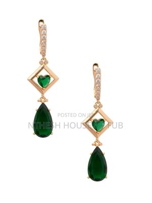 Emarand Green Fancy Drop Earings - main view