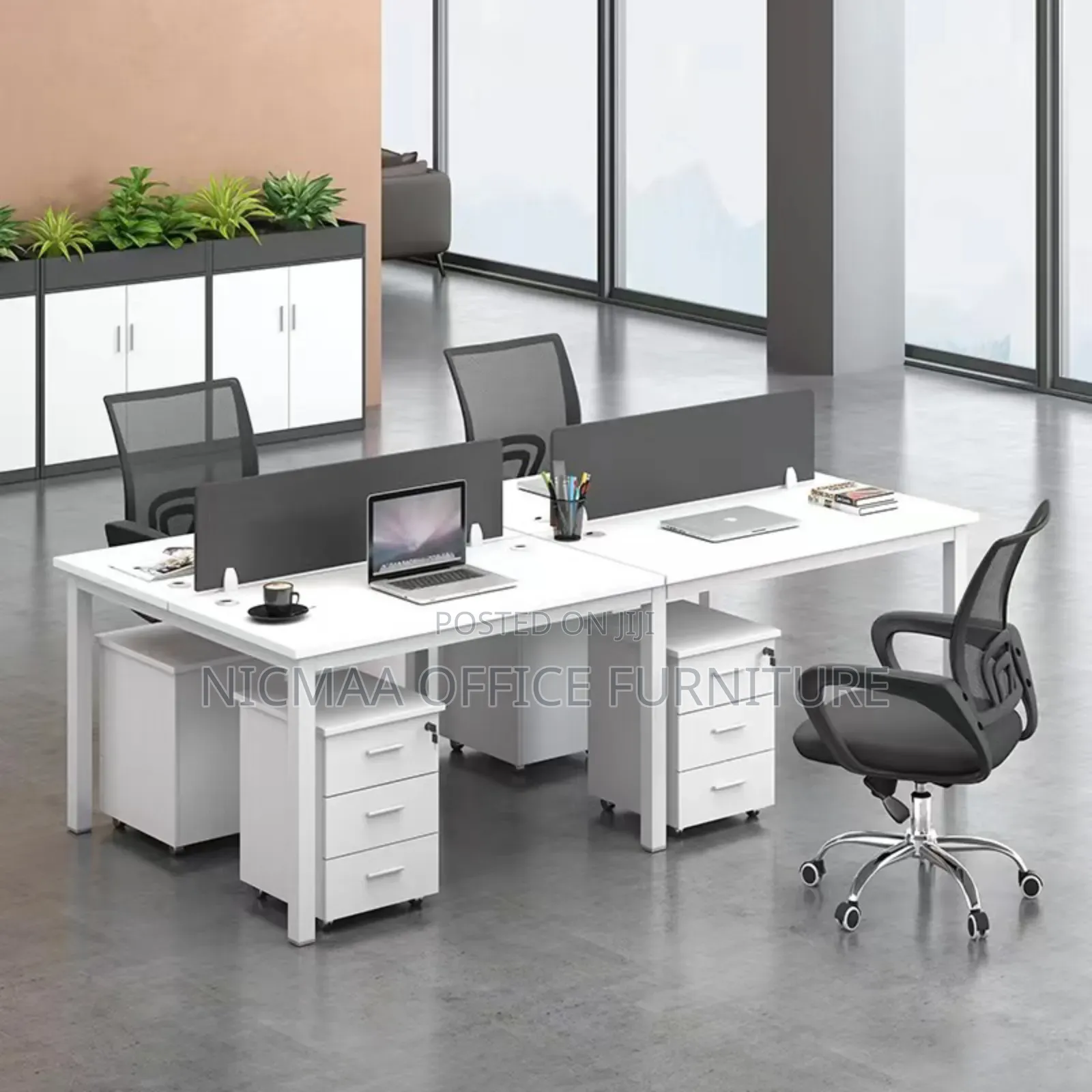 Modern Open Space Wooden/Melamine Workstation