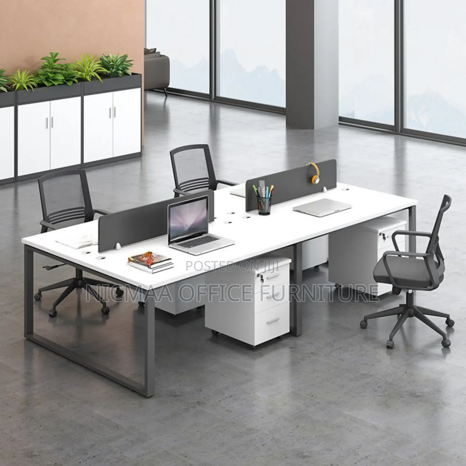 Modern Open Space Wooden/Melamine Workstation