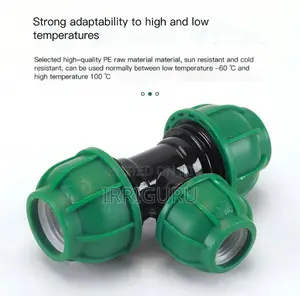 Hdpe Compression Tee Fittings 20-110 Mm Used for Pipes