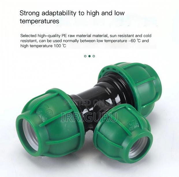 Hdpe Compression Tee Fittings 20-110 Mm Used for Pipes - thumbnail 2