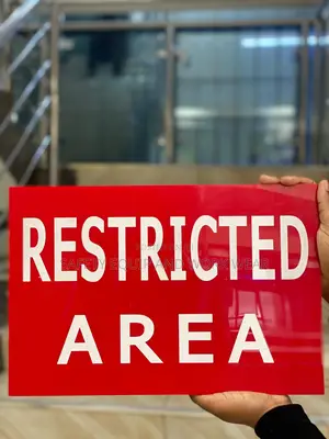 Restricted Area Sign – Laser In Use Warning