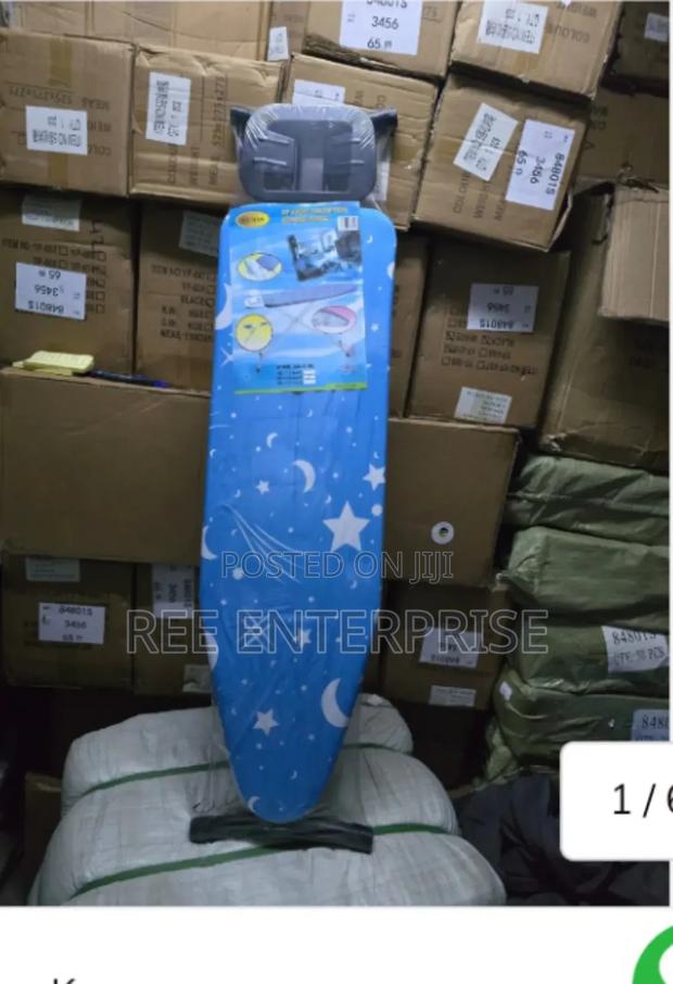 Stable and Comfortable Imported Metallic Ironing Board - main view