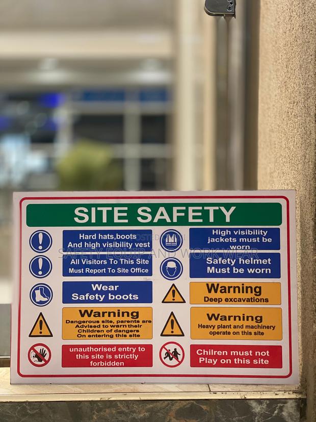 Site Safety Sign – “Danger Construction Area