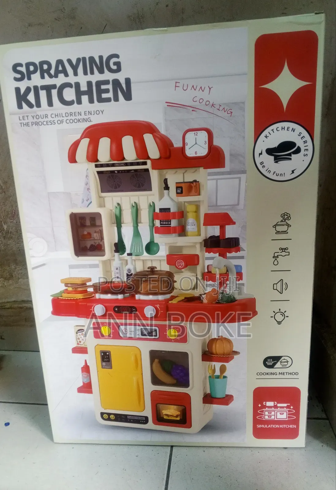  48-Piece Spray Kitchen Play Set. This