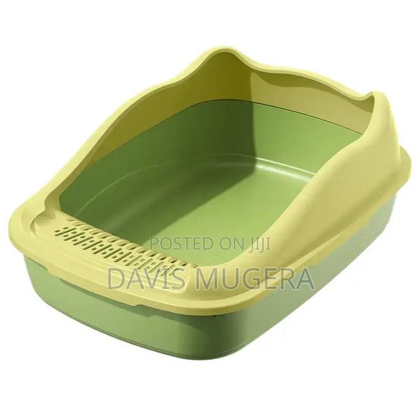 Spatter-Proof Semi-Enclosed Cat Litter Box+Free Litter Scoop - thumbnail 3