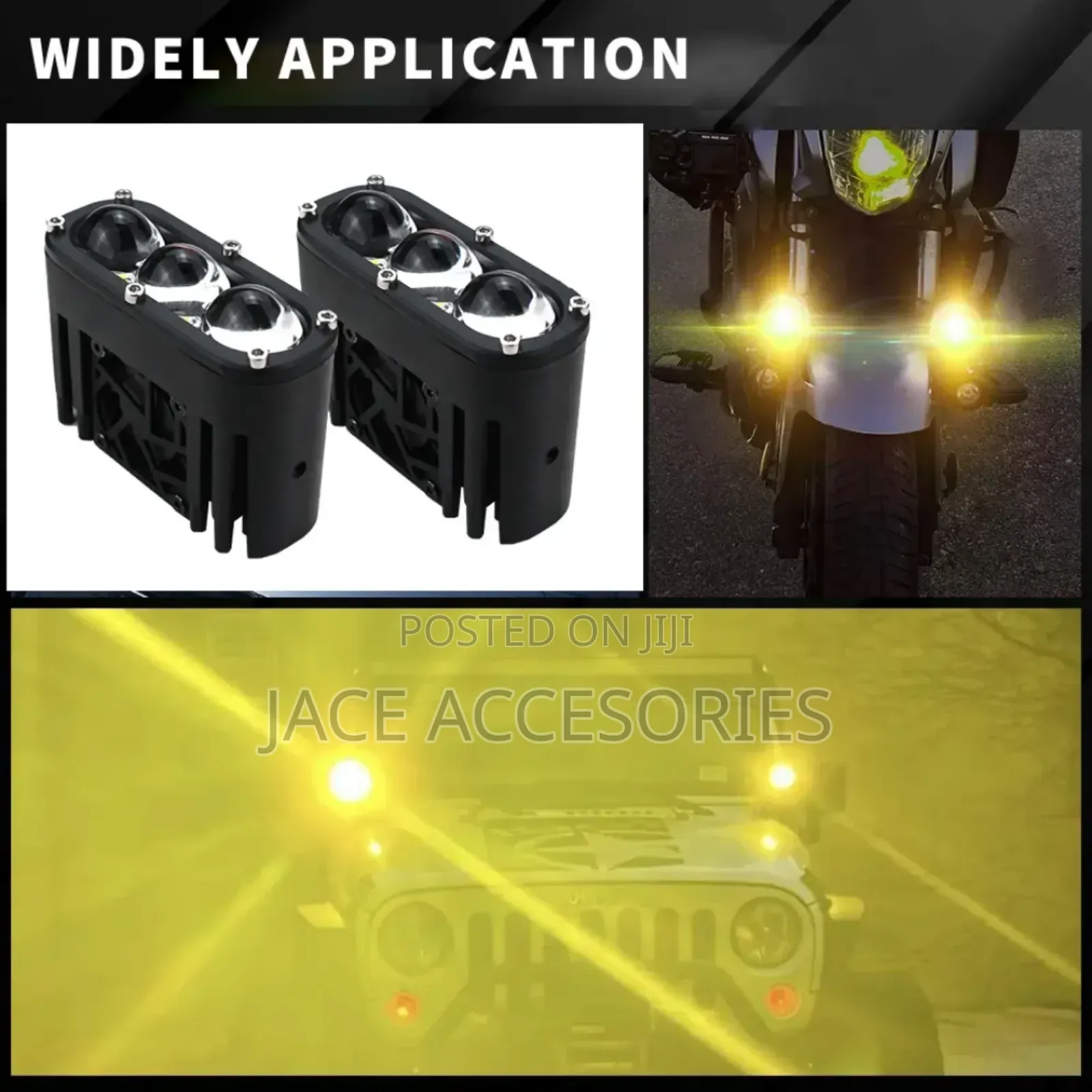 High Power 3 Lens White Yellow Spotlights
