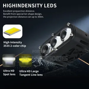 High Power 3 Lens White Yellow Spotlights