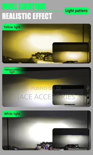 White Yellow Car Biled Fog Lights