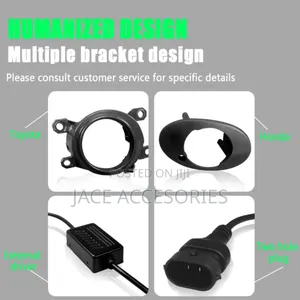 White Yellow Car Biled Fog Lights