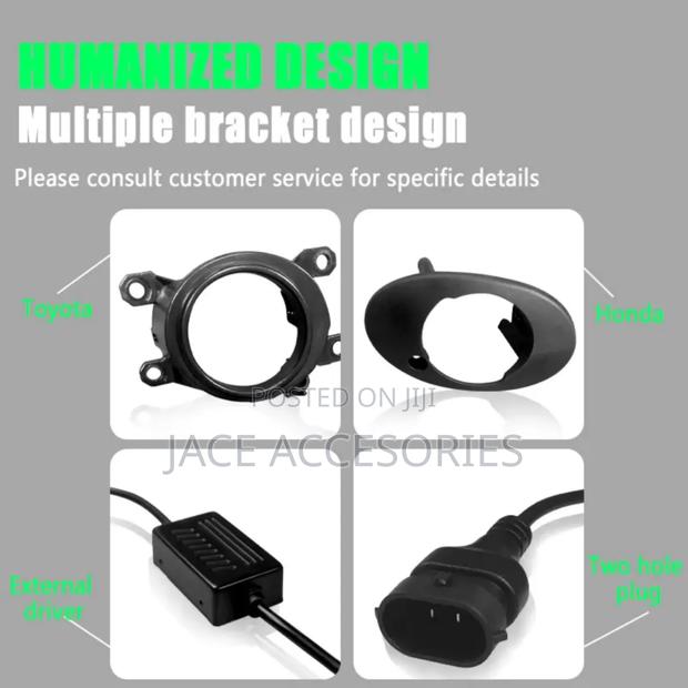 White Yellow Car Biled Fog Lights - thumbnail 5