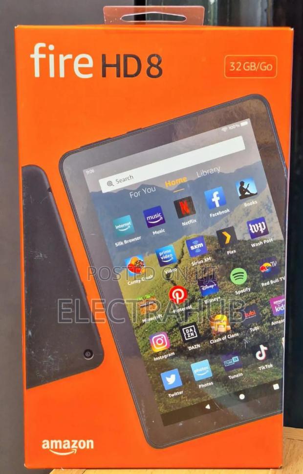 New Amazon Fire HD 8 (2022) 32 GB Black - main view